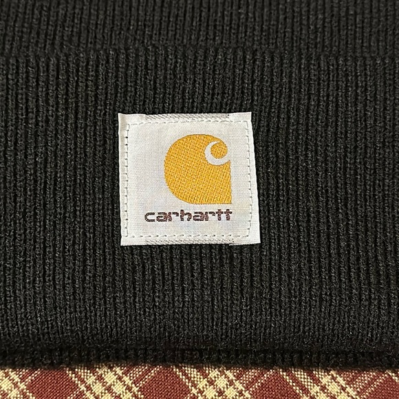 Men’s Black Carhartt Logo Toboggan - Picture 2 of 4
